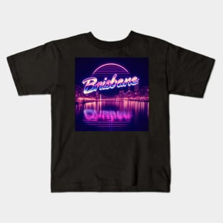 Vaporwave 80s Brisbane Kids T-Shirt